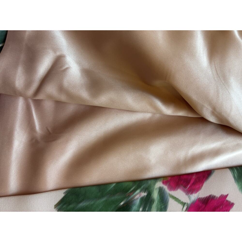 NEW GUESS Mini Skirt M Pink Roses Ballet Soft Girl Romantic Regency Barbie Chic - Picture 11 of 16